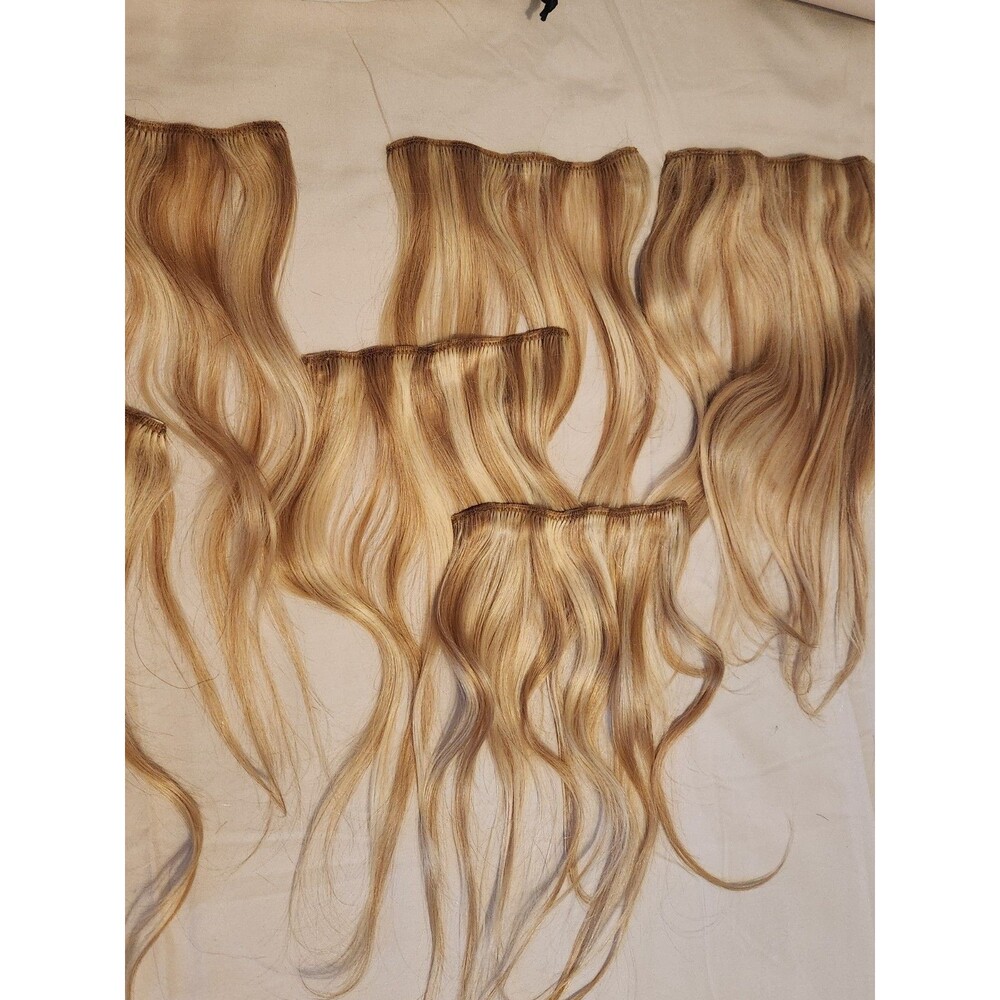 New, Irresistible Me, Invisible Human Hair Extensions  14 Inch Blonde (7)